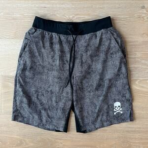 Lululemon x SoulCycle Men's T.H.E. Short 9" Liner Cubed Ice Black Grey